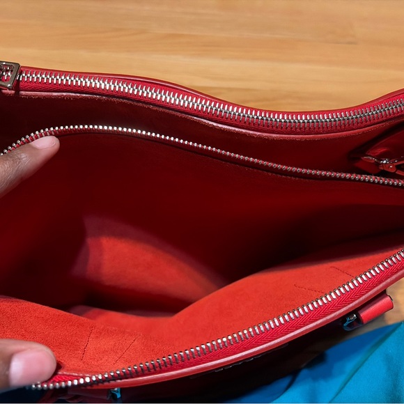 Prada Vibrant Red Saffiano Leather Tote - Picture 12 of 14